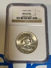 1959-D 50C Franklin Half Dollar NGC MS 64 FBL