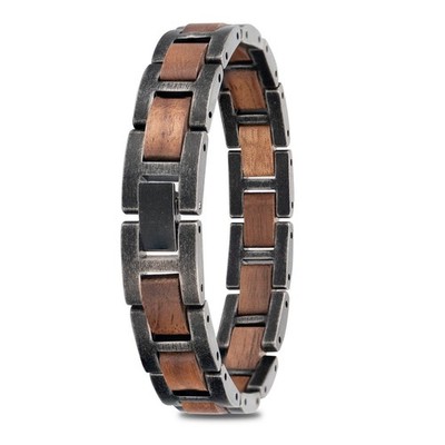 Herren Holz-Armband   Handgefertigtes Unikat (Retro-Look) 17-22cm