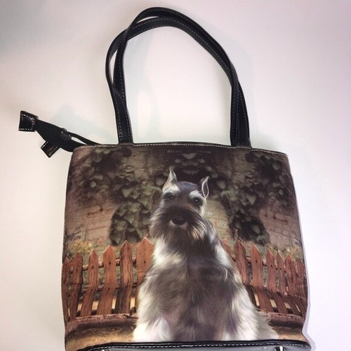 Vintage doggie photo hand bag - Picture 2 of 7