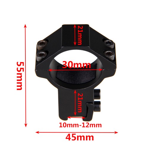 2pcs High Profile Rifle Scope Mounts 25.4 mm 1" Rings 11mm/20mm Picatinny Rail - Picture 13 of 15