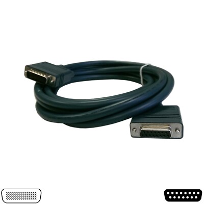 Cable Smart Serial 60 Pin LFH-60 15 Pin DB15 (F) 10FT Cisco CAB-X21FC Compatible