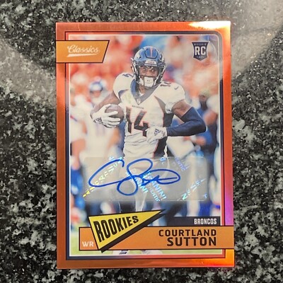 2018 Panini Honors Courtland Sutton Red Rookie Auto #13/15