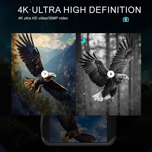 NV2183 4K IR Night Vision Goggle 400m 8X HD Digital 4.5"TFT Binocular Waterproof - Picture 3 of 10