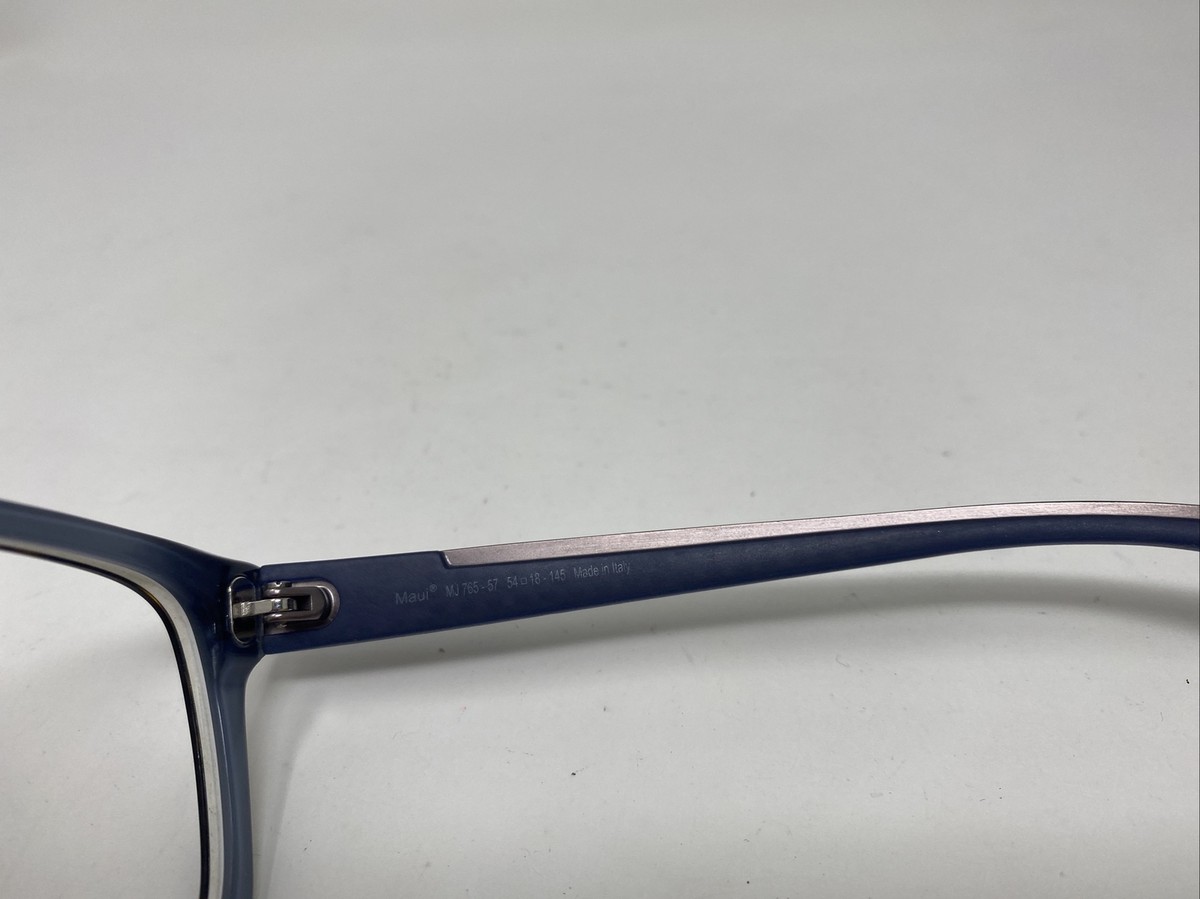 MAUI JIM CHEE HOO! MJ 765-57 54/18/145 TORTOISE BLUE FRAME