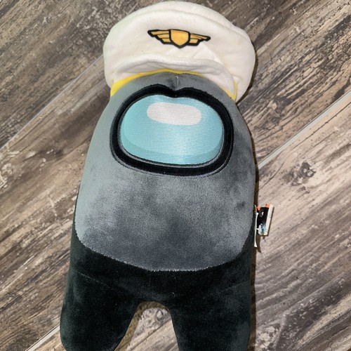 NEW 12” Among Us Toikido Plush Stuffed Toy Robot Monster Black Cat Hat Halloween - Picture 5 of 6