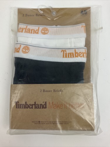 Timberland Boys Boxer Briefs Extra Small 20”-21” Waist Black And White - Picture 1 of 5