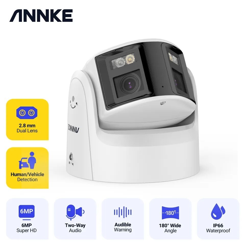 Annke Dual oubliez les angles morts avec cette caméra extérieure panoramique