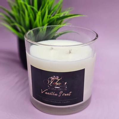 Douceur de Vanille - Vanilla Scented Candle - Handcrafted Pure Natural wax 18 oz