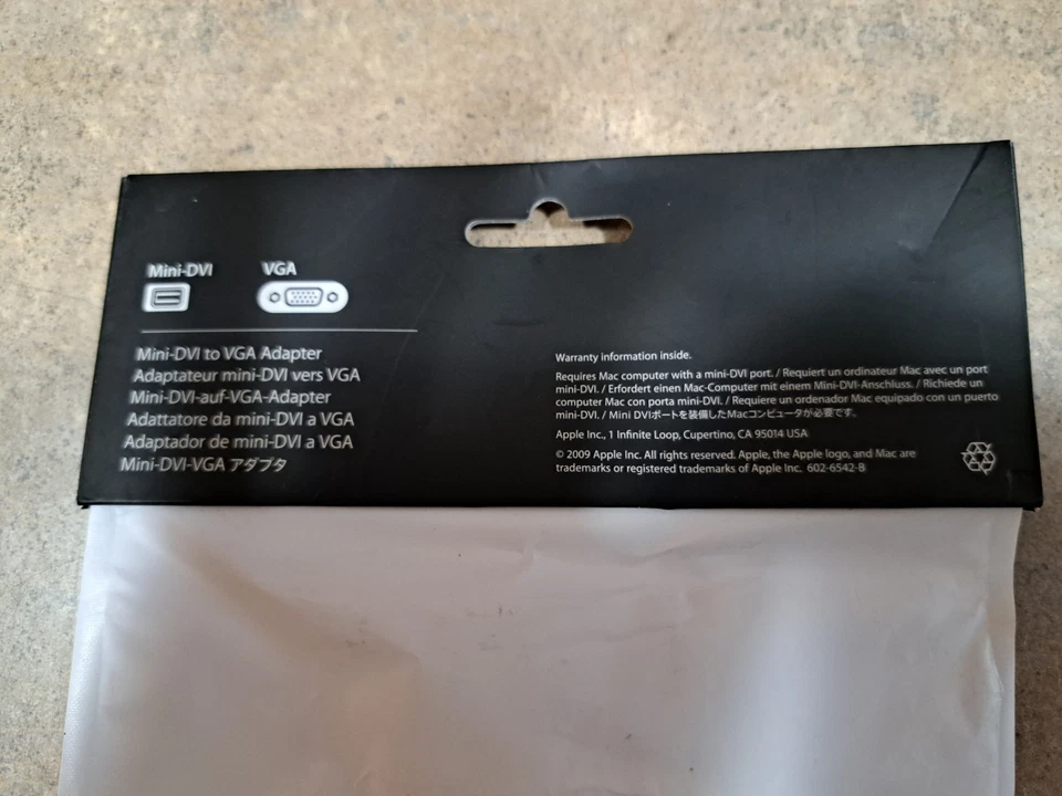 APPLE MACBOOK MINI DVI TO VGA ADAPTER M9320G/A H3-4 - Image 4 of 4