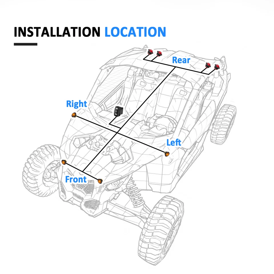 Kit de cables de señal de giro para CF-MOTO Zforce 500/600/800/950/1000 Uforce UTV Foto 3 de 4