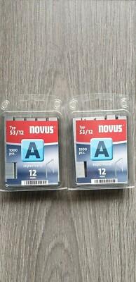 Novus 2 x  1000 x verzinkte feindrahtklammer Type A 53/12  superhard 042-0358