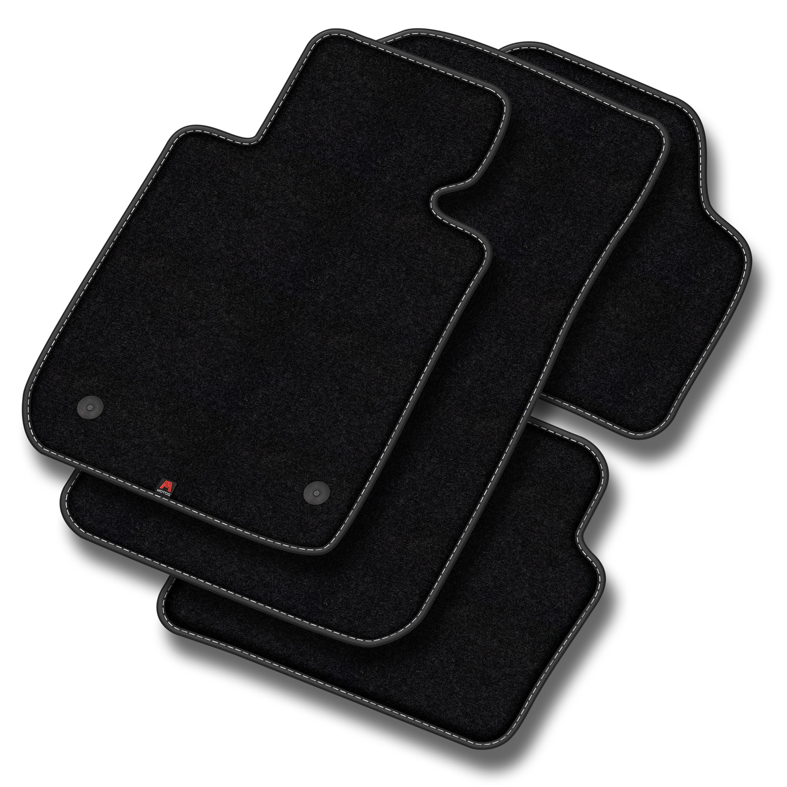 Jeu tapis de sol velours Mercedes GLC X253 blanc mat ME62-1 sur mesure