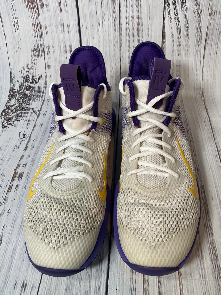 Lebron witness 4 hotsell white and purple