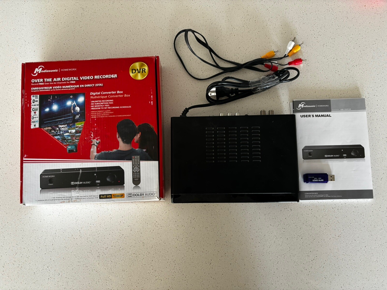 Mediasonic HomeWorx Digital Converter Box with TV Tuner And Recorder 64