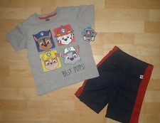 Youth Boys Nickelodeon Paw Patrol 2pc Outfit Shirt Short Size 5 NEW A1 