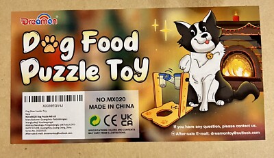 Dog Food Puzzle Toy Dreamon Interactive Treat Dispenser IQ Training Slow Feeder