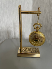 vintage type solid Brass  carved  Pocket watch display stand
