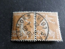 FRANCE 1927, timbre 235, SEMEUSE, oblitéré cachet rond cancelled STAMP
