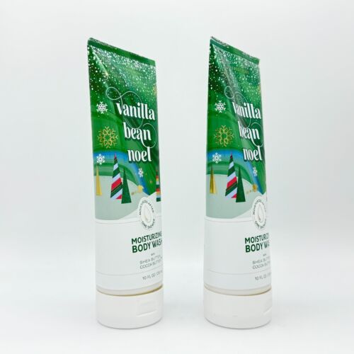 Vanilla Bean Noel Bath & Body Works 10 oz lavaggio corpo idratante confezione da 2 pezzi - Foto 4 di 4
