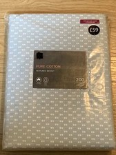 M&S Pure Cotton Single Duvet Cover & Piloow Case RRP£59 Duck Egg