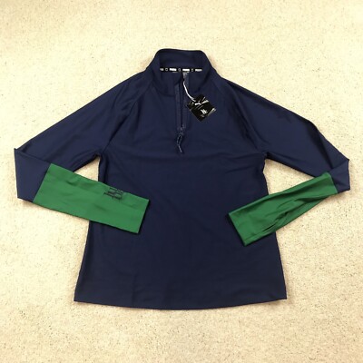 Puma X June Ambrose Womens XL 1/4 Zip Pullover Shot Caller Navy Blue