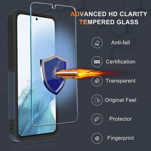 For Samsung Galaxy S23 A14 A13 A03s A34 A53 A54 A32 A23 5G Case+Tempered Glass - Picture 50 of 51