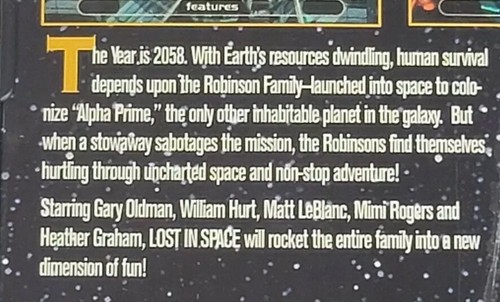 LOST IN SPACE (DVD, 1998) New & Sealed - Picture 5 of 7