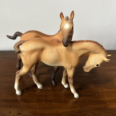 Cybis Horses Porcelain Foals Statue Colt Filly 1969 Darby & Joan Figurine RARE