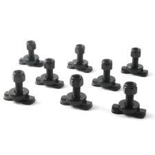 Pack of 8 L-Track Double Lug Threaded Stud Nut Fitting Tie Down