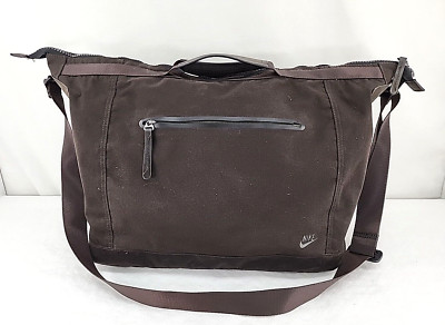 バッグ 90s Nike messenger bag shoulder bag Nike Messenger Bag Brown Crossbody Shoulder Zip Pockets Handles