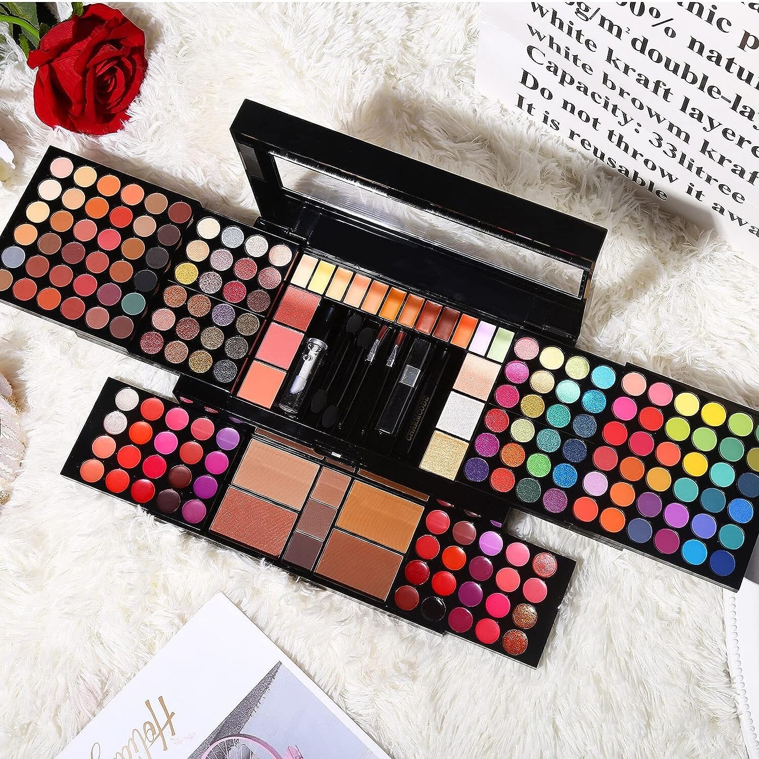 All-in-One Traveler Makeup Kit - Compact 186 Colors - Compact Palette Gift Set