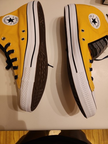 Converse Chuck Taylor Michigan Wolverines Mens 13 Women 15 Yellow Maize Blue - Picture 7 of 11