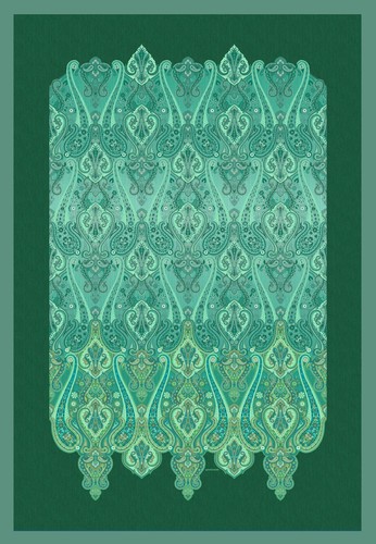 BASSETTI BRUNELLESCHI Plaid 100 % Baumwolle – 135x190 Cm, Türkis V2, Waschbar & Farbecht