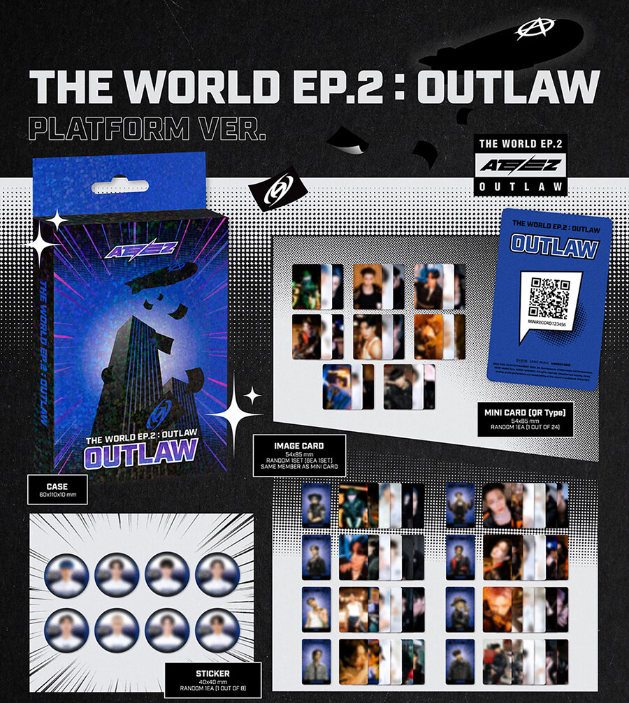 ATEEZ OUTLAW  シリアル ATEEZ - [THE WORLD EP.2 : OUTLAW] 日本公式輸入盤販売決定