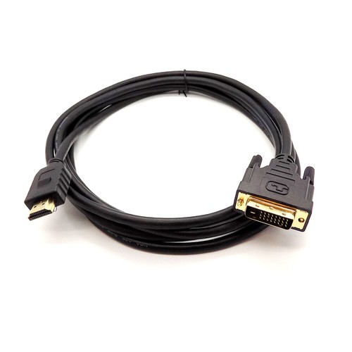 1m DVI to HDMI Cable DVI-D 24+1 Pin Male HDMI Male Digital Lead PC to HD TV LCD - Picture 2 of 12