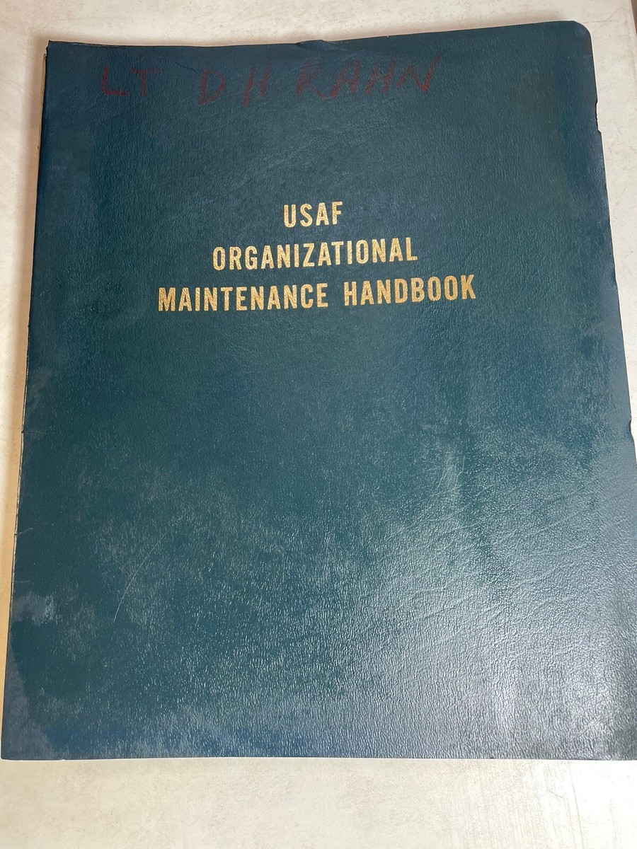 趣味・スポーツ・実用 USAF ORGANIZATIONAL MAINTENANCE HANDBOOK USAF ORGANIZATIONAL MAINTENANCE HANDBOOK