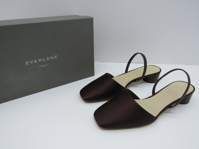 everlane square toe slingback