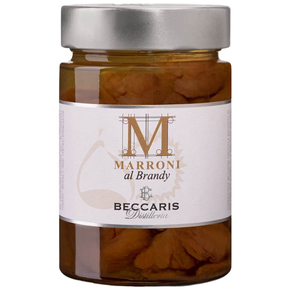 Beccaris - Frutta sotto Spirito Marroni al Brandy 100 ml.