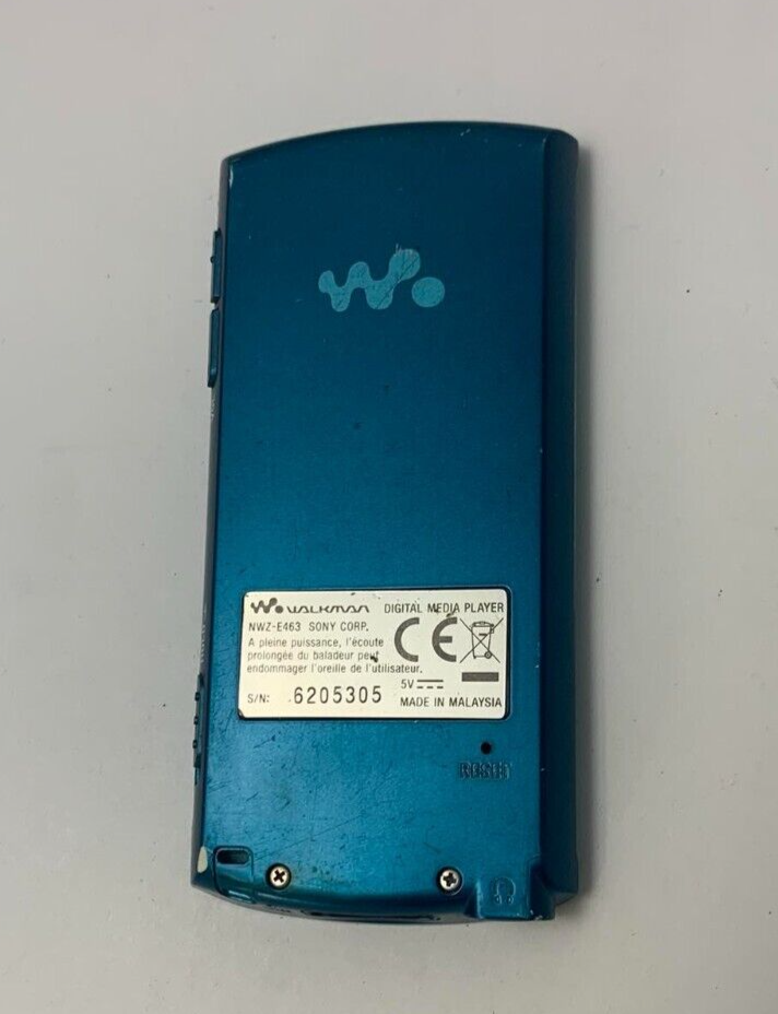 Sony Walkman NWZE463 4GB Blue Digital Media Player MP3 eBay