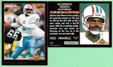 1993 Pinnacle Football Warren Moon #10 Houston Oilers - Men of Autumn👍