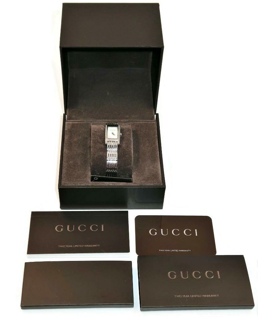 GUCCI Ladies Diamond Watch 28629, Mother of Pearl Face, 8600L 