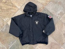 Vintage Los Angeles Raiders Parka Football Jacket, Size Large