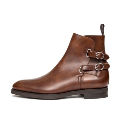 J.Fitzpatrick Genesee MTO Gold Museum Calf Double Country Rubber Sole 8/US9 $800