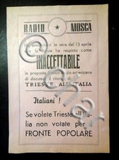 Volantino DC - Se Volete Triste all'Italia Non Votate per il Fronte 1948