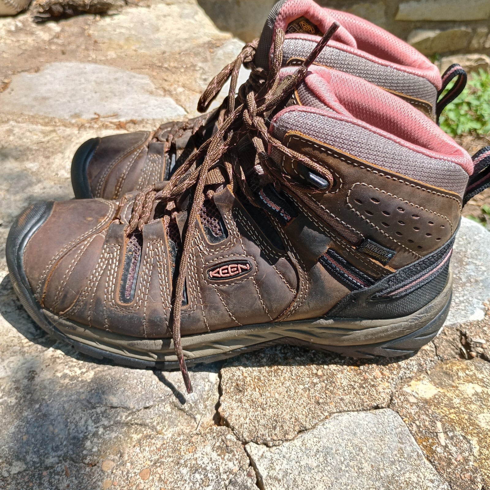 Stivali impermeabili KEEN donna Flint II Mid marrone taglia 8 5 M