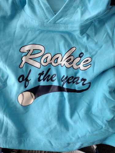 Athletic Works Toddler Blue Short Sleeve Hoodie + Gray Shorts 0-3 months - Picture 3 of 9