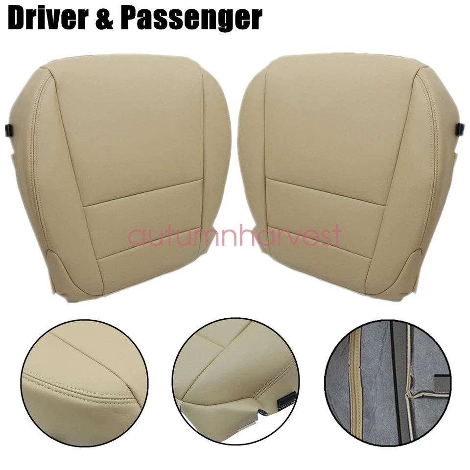 Cubierta de repuesto de cuero tostada para asiento de conductor y pasajero Acura MDX 07-12 Foto 2 de 4