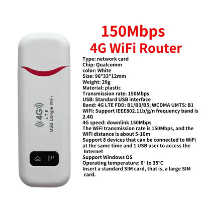 150Mbps Wireless Wifi Mobile Hotspot 4G LTE Router Pocket Wifi Router Wireless M