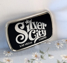 Vintage Las Vegas Silver Casino Belt Buckle