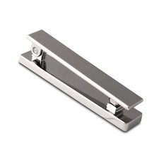 FAB & FIX Architectural Solid UPVC Modern Door Knocker Heavy Duty- Chrome & Gold